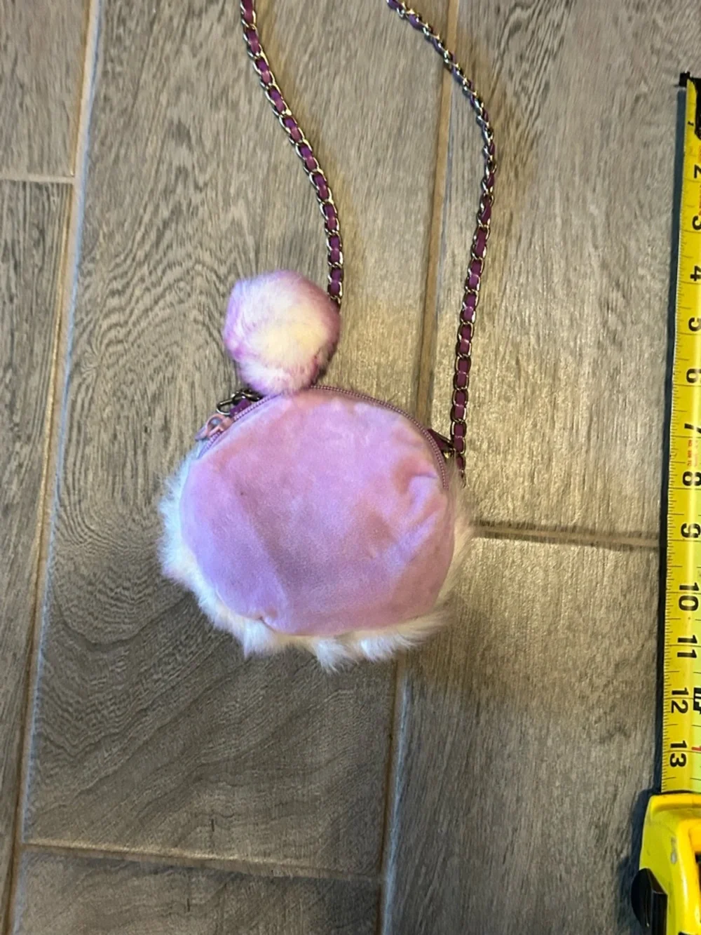 Ty Plush Light purple Fuzzy Kenya the Ostrich Crossbody Bag